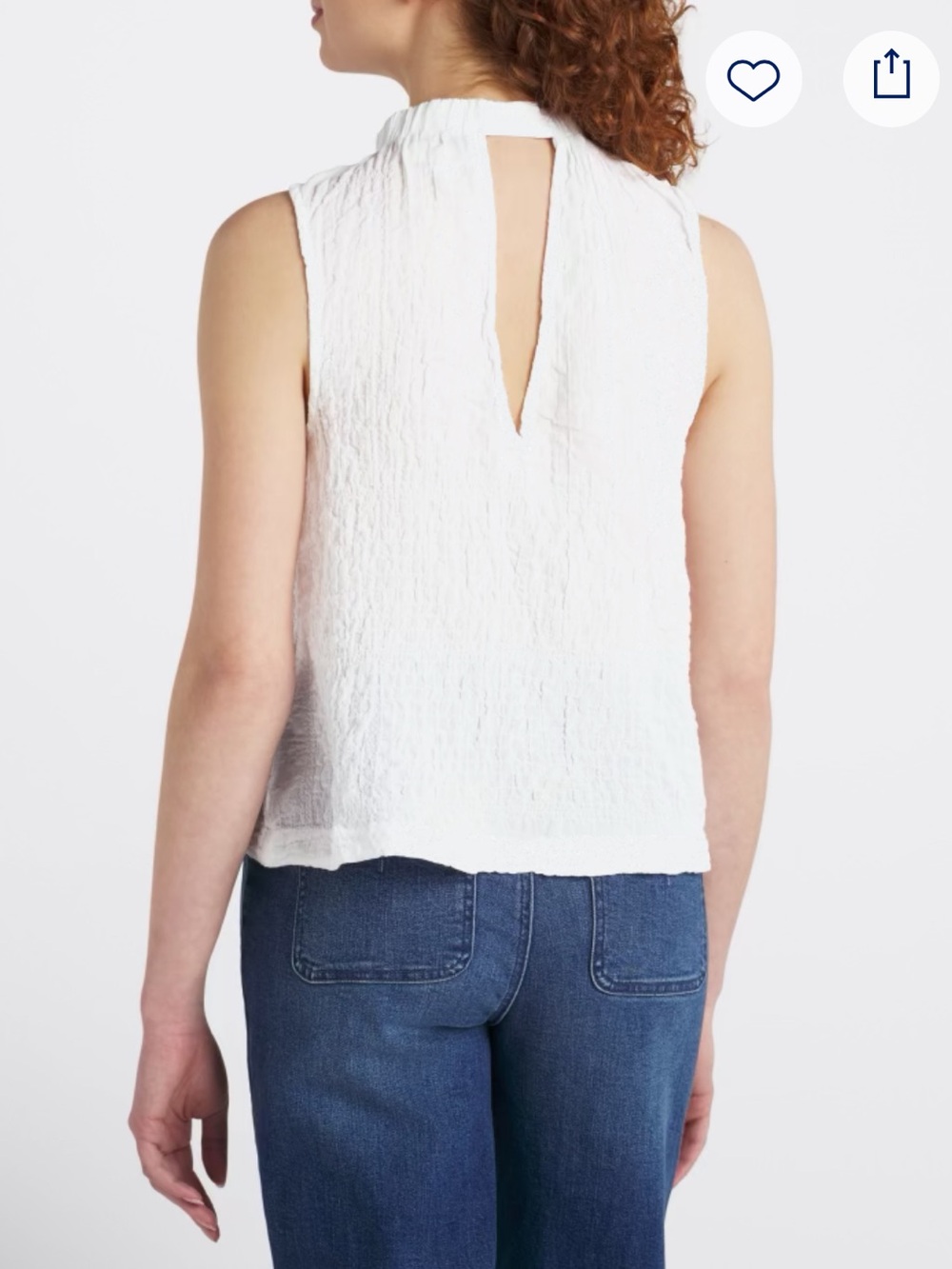 Cloth & Stone Sleeveless Elastic Neck Top Medium